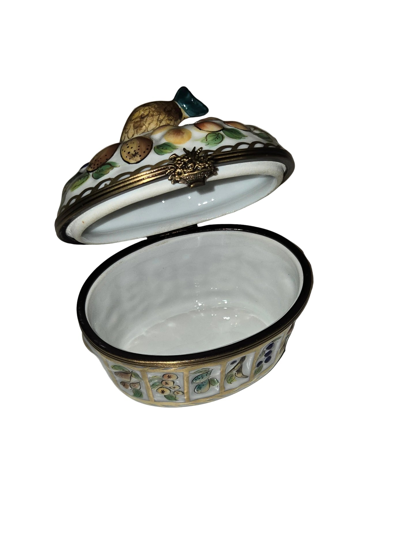 Large Fruit Basket Authentic Limoges Box