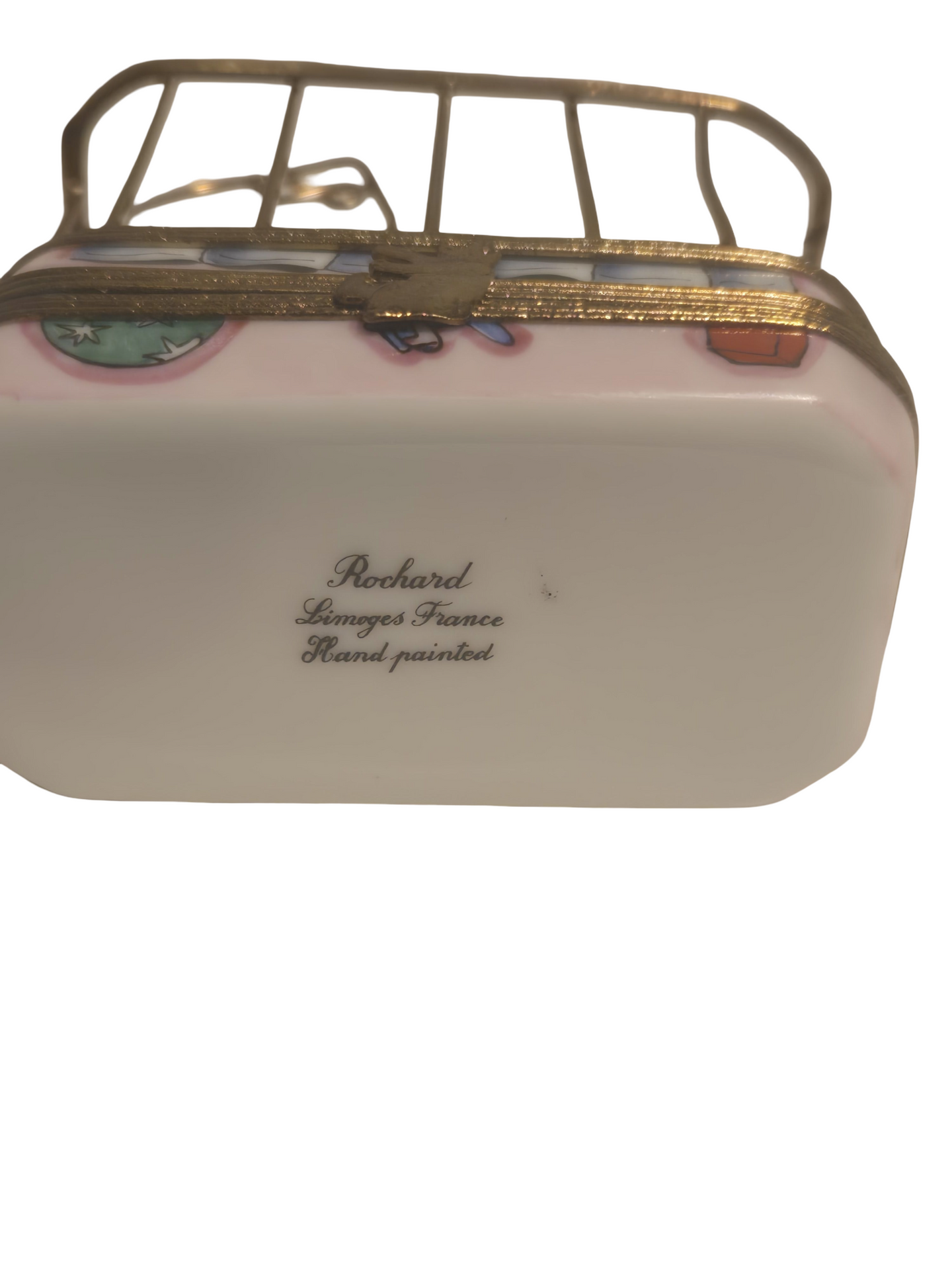 Baby in Playpen Rochard Authentic Limoges Box