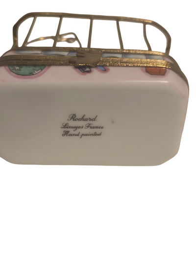 Baby in Playpen Rochard Authentic Limoges Box