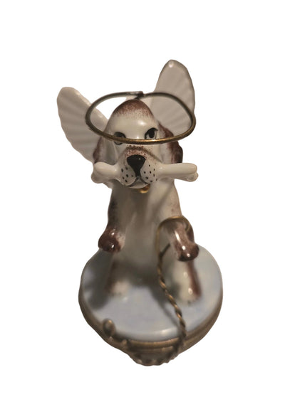 Angelic Dog Box for Pet Lovers Authentic Limoges Box