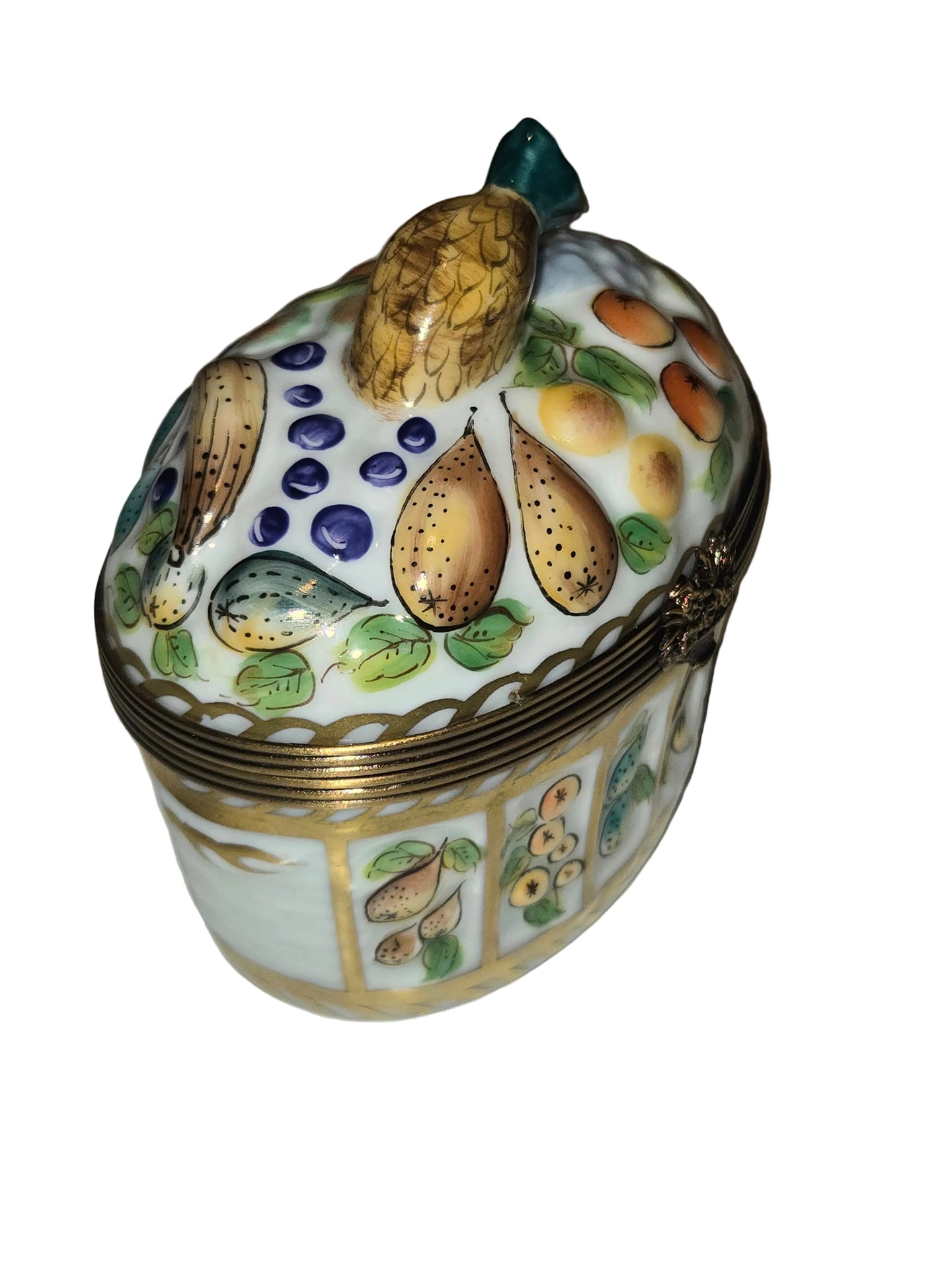 Large Fruit Basket Authentic Limoges Box