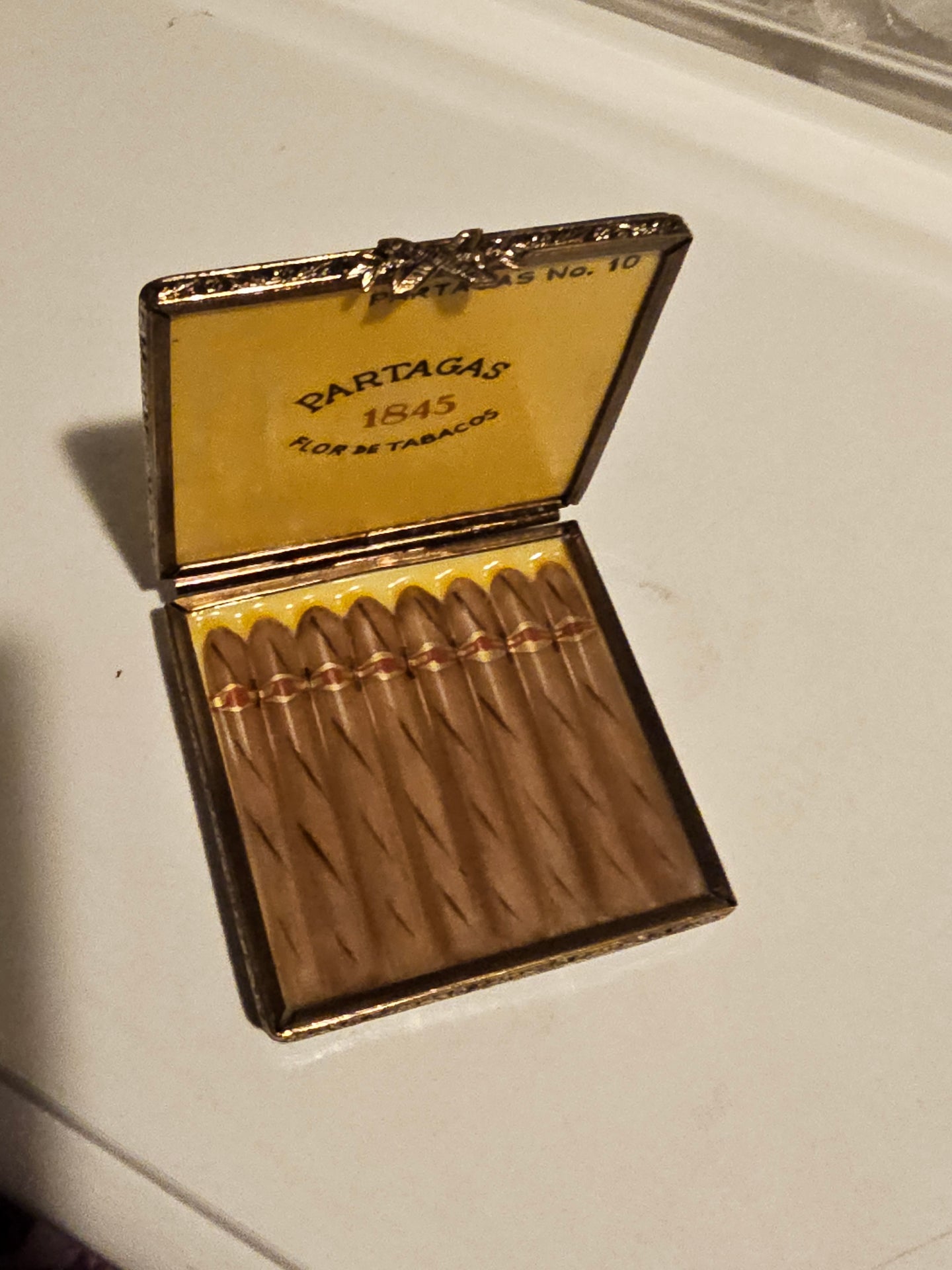 Partagas Cigars in Box Authentic Limoges Box