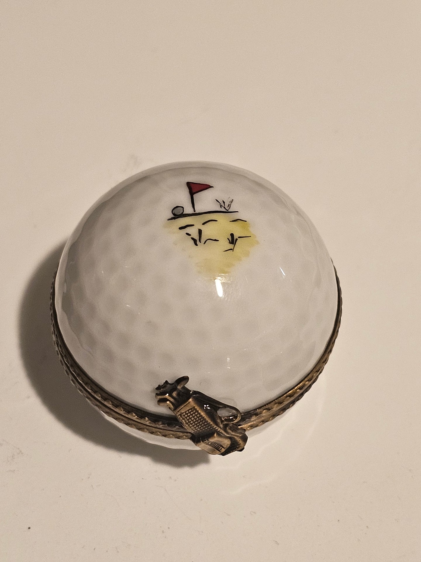 Golf Ball w Flag Painting Inside