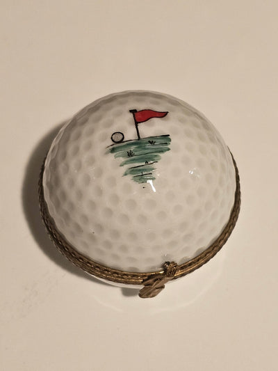 Golf Ball w Hole Flag Painting Inside