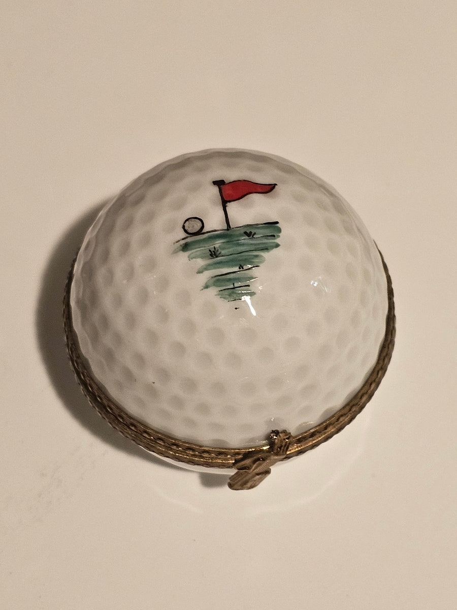 Golf Ball w Hole Flag Painting Inside