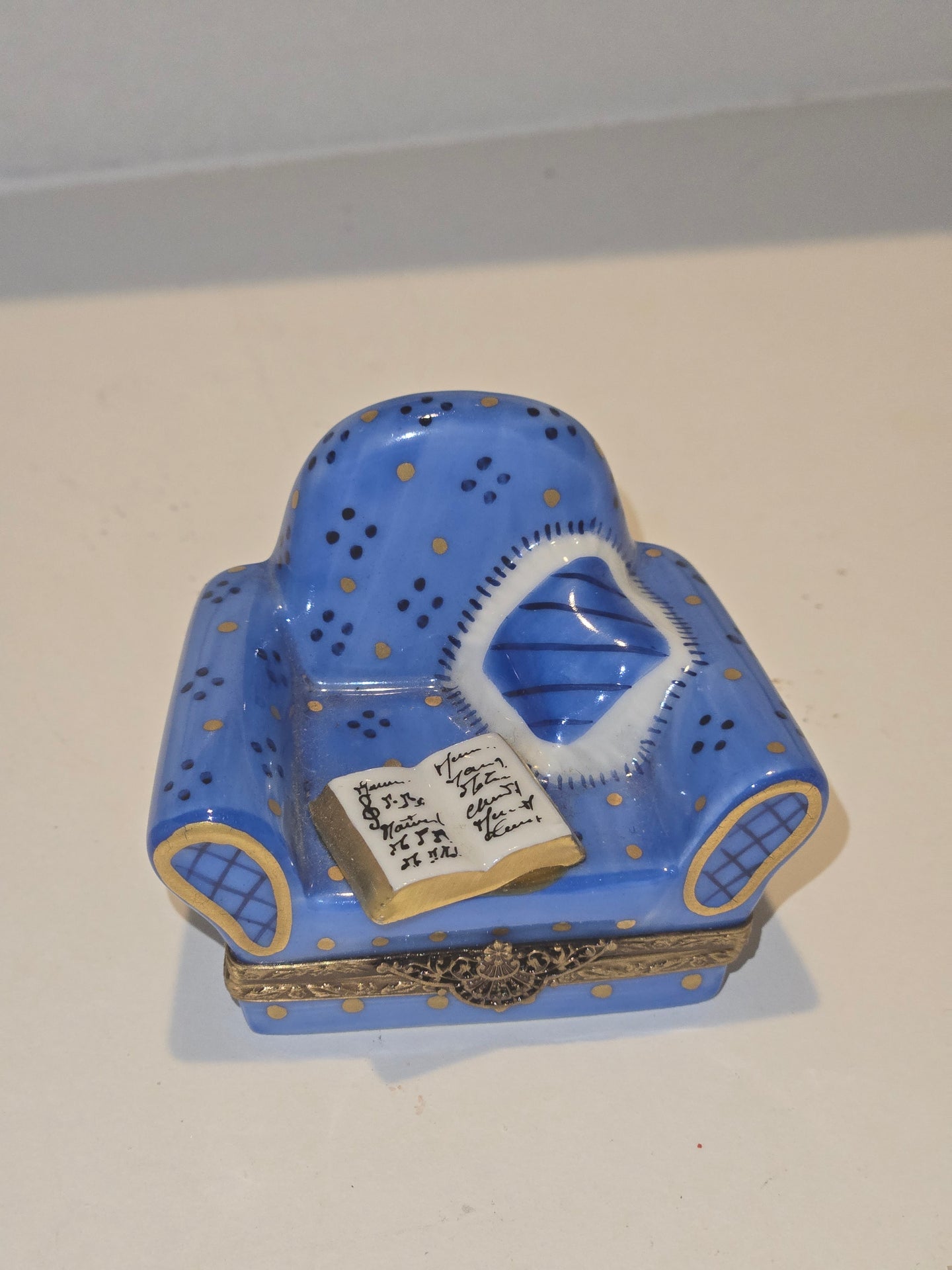 Blue Comfy Chair w Book