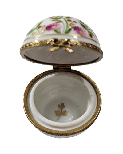 Small Pink Flowers on Vine Round Ball