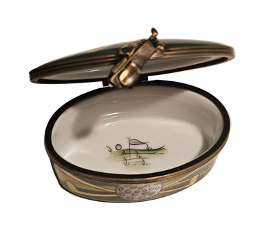 Oval Green Golf for Enthusiasts | Limoges Box