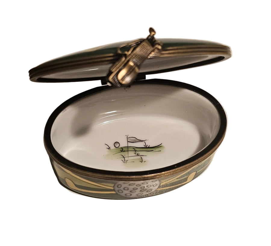 Oval Green Golf for Enthusiasts | Limoges Box