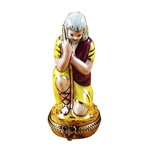 Shepherd Porcelain Limoges nativity French Trinket Box