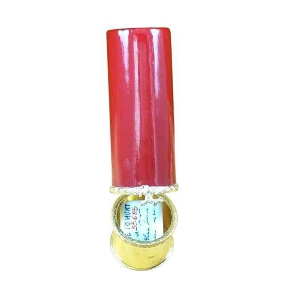 Shotgun Shell with Hunting License Porcelain Limoges sports French Trinket Box