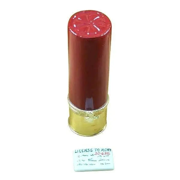Shotgun Shell Limoges Box for Hunters Collectible Item