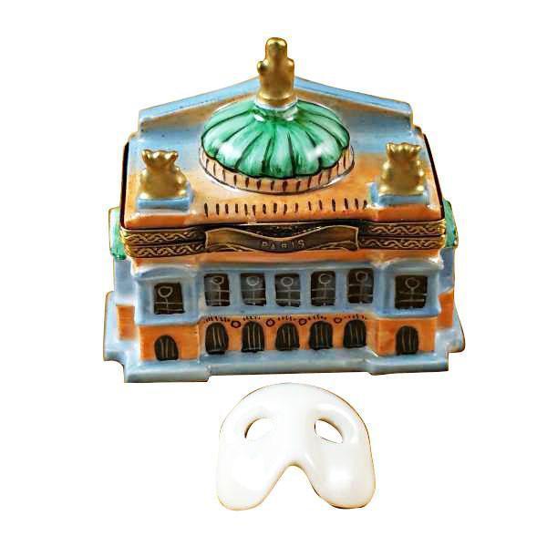 Small Paris Opera House Porcelain Limoges fine art travel French Trinket Box