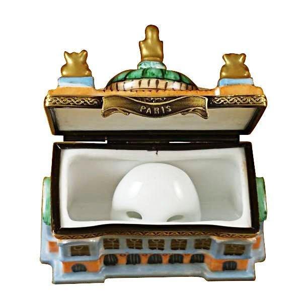Small Paris Opera House Porcelain Limoges fine art travel French Trinket Box
