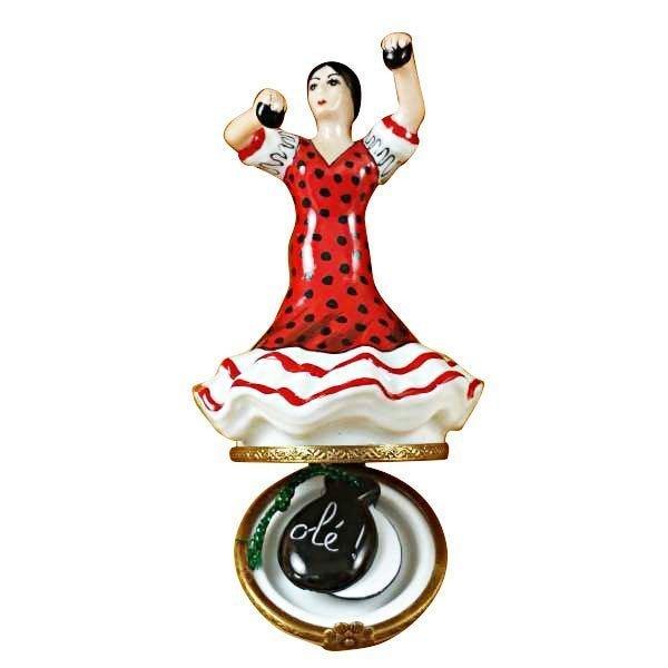 Spanish Flamenco Dancer Porcelain Limoges World Travel dance French Trinket Box