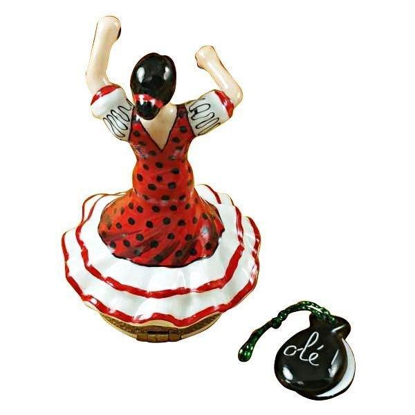 Spanish Flamenco Dancer Porcelain Limoges World Travel dance French Trinket Box