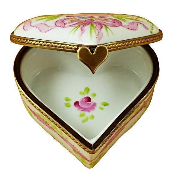 Sweet Sixteen Heart Porcelain Limoges birthday heart French Trinket Box