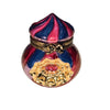Swirl Pink Gold Limoges Box Porcelain Limoges traditional xmas christmas theme French Trinket Box