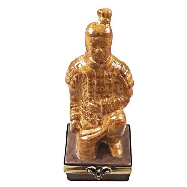 Terracotta Soldier China Porcelain Limoges travel monuments French Trinket Box