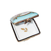 Thank You Blue Limoges Box Porcelain Limoges traditional French Trinket Box