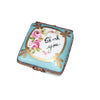 Thank You Blue Limoges Box Porcelain Limoges traditional French Trinket Box