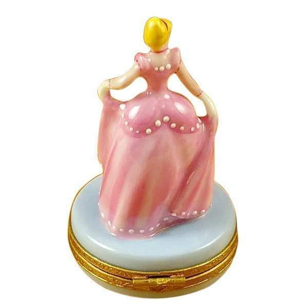 The Princess Maybe Cinderella Porcelain Limoges Fairy dance fashion women French Trinket Box