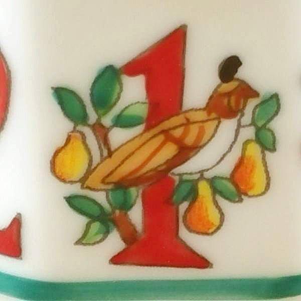 Twelve Days of Christmas with Removable Wreath Porcelain Limoges xmas theme French Trinket Box