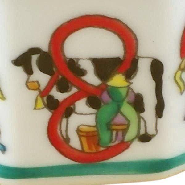 Twelve Days of Christmas with Removable Wreath Porcelain Limoges xmas theme French Trinket Box