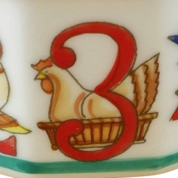 Twelve Days of Christmas with Removable Wreath Porcelain Limoges xmas theme French Trinket Box