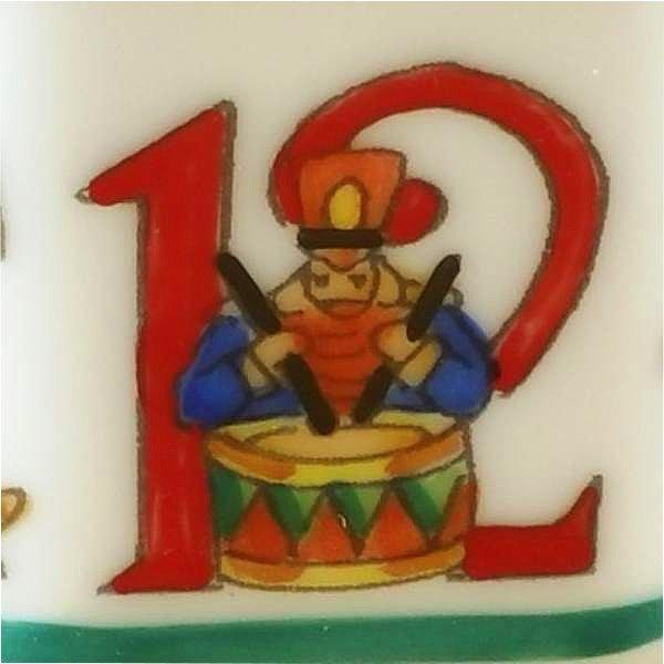 Twelve Days of Christmas with Removable Wreath Porcelain Limoges xmas theme French Trinket Box