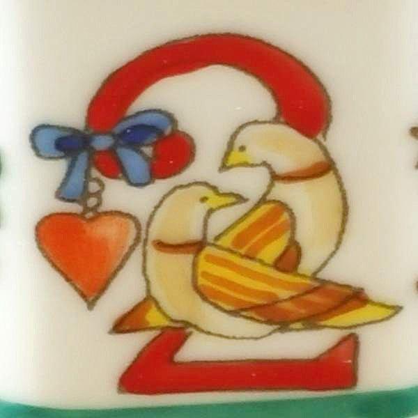 Twelve Days of Christmas with Removable Wreath Porcelain Limoges xmas theme French Trinket Box