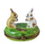 Two Easter Rabbits Porcelain Limoges Trinket Box - Limoges Box Boutique