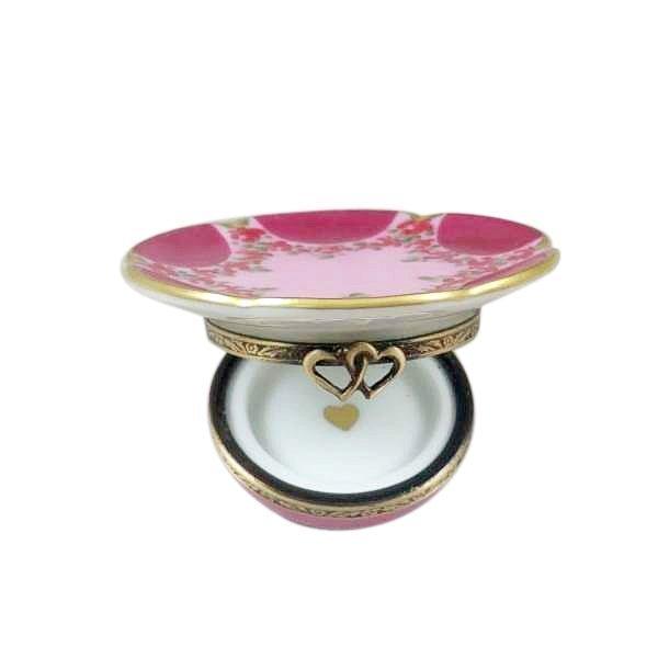 Valentine's LOVE Tea Cup with Spoon and Heart Sugar Cube Porcelain Limoges valentine love food French Trinket Box