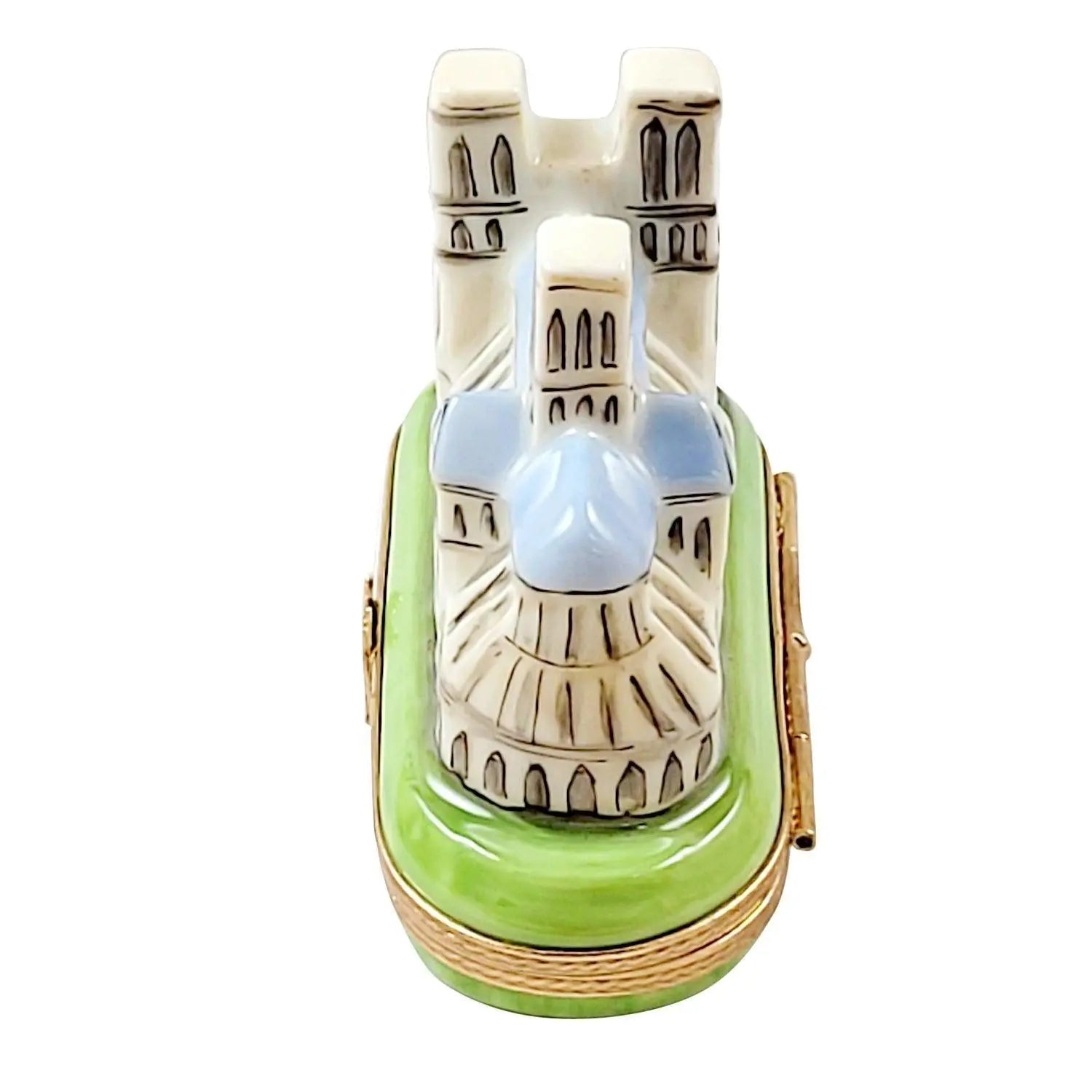 Washington National Cathedral Porcelain Limoges monuments united states religion christian French Trinket Box