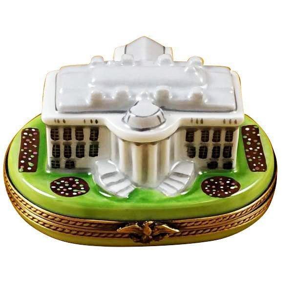 White House Porcelain Limoges united states monuments French Trinket Box