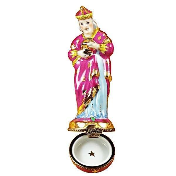 Wiseman - Red Coat Porcelain Limoges nativity French Trinket Box