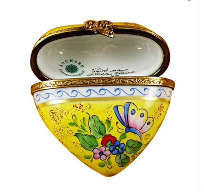 Yellow Butterfly Heart