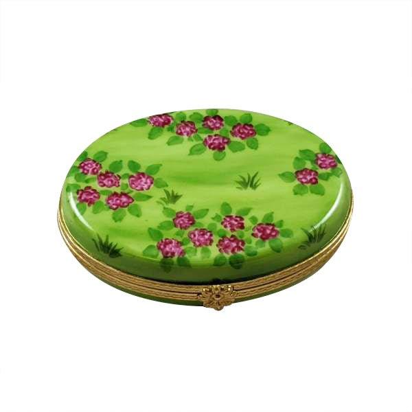 Yellow Beach Cruiser with Brass Sunglasses Porcelain Limoges sports beach vehicle French Trinket Box