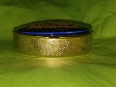 Cobalt Blue Brass Box for Gold Lovers