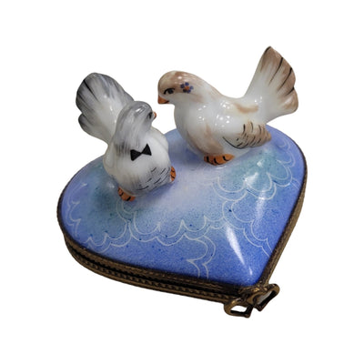 Two Doves on Heart