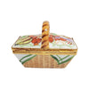 Picnic basket with insulated cooler section and complete dining set