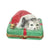 Santa Cat in red and white hat with jingle bell 