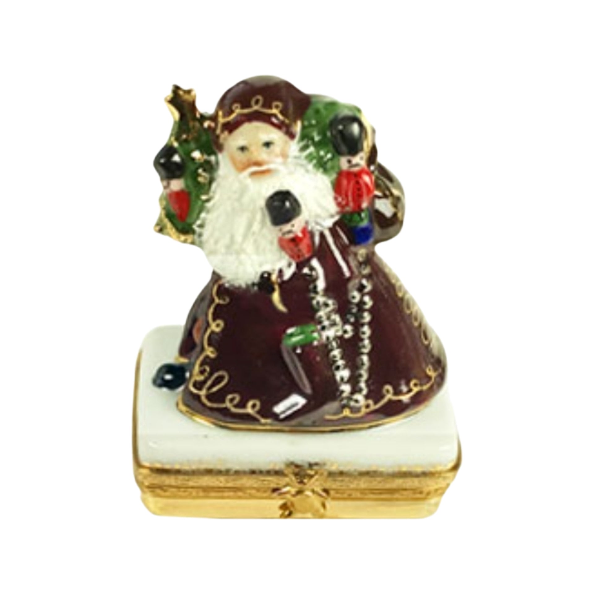 Lynn Haney Santa Toy Soldier Box for Holiday Decor