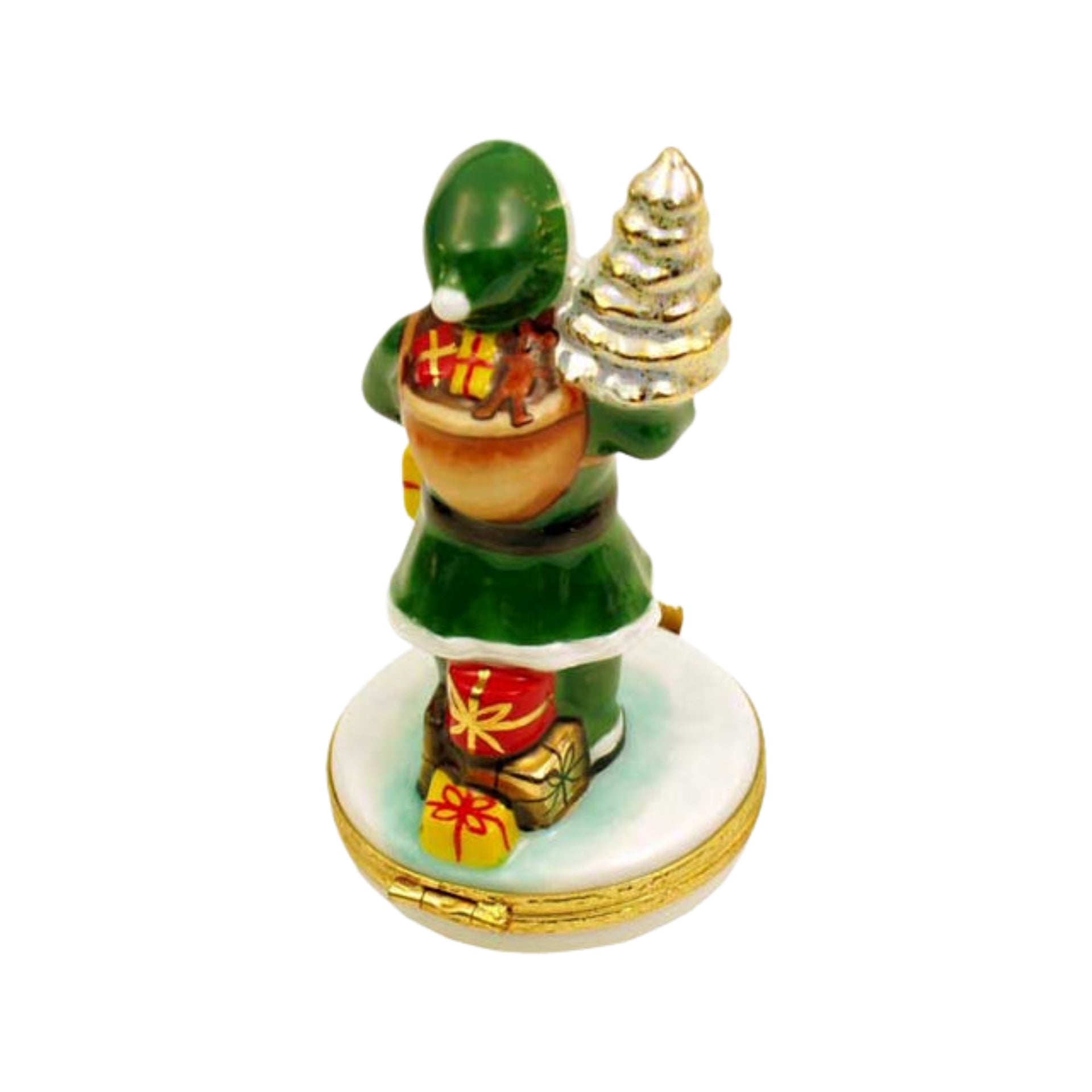 Santa In A Green Suit For Christmas