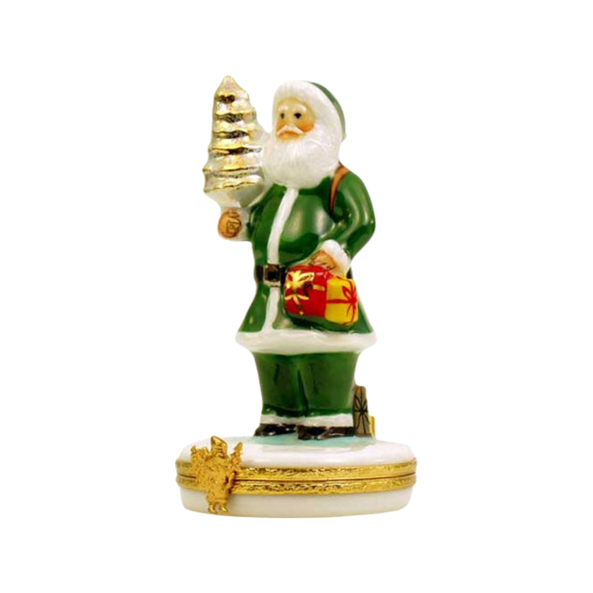 Santa In A Green Suit For Christmas