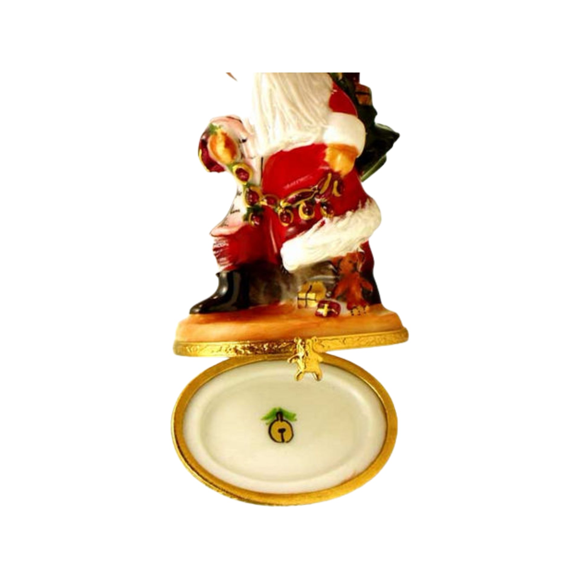 Lynn Haney Jingle Claus Limoges Box for Christmas Decor