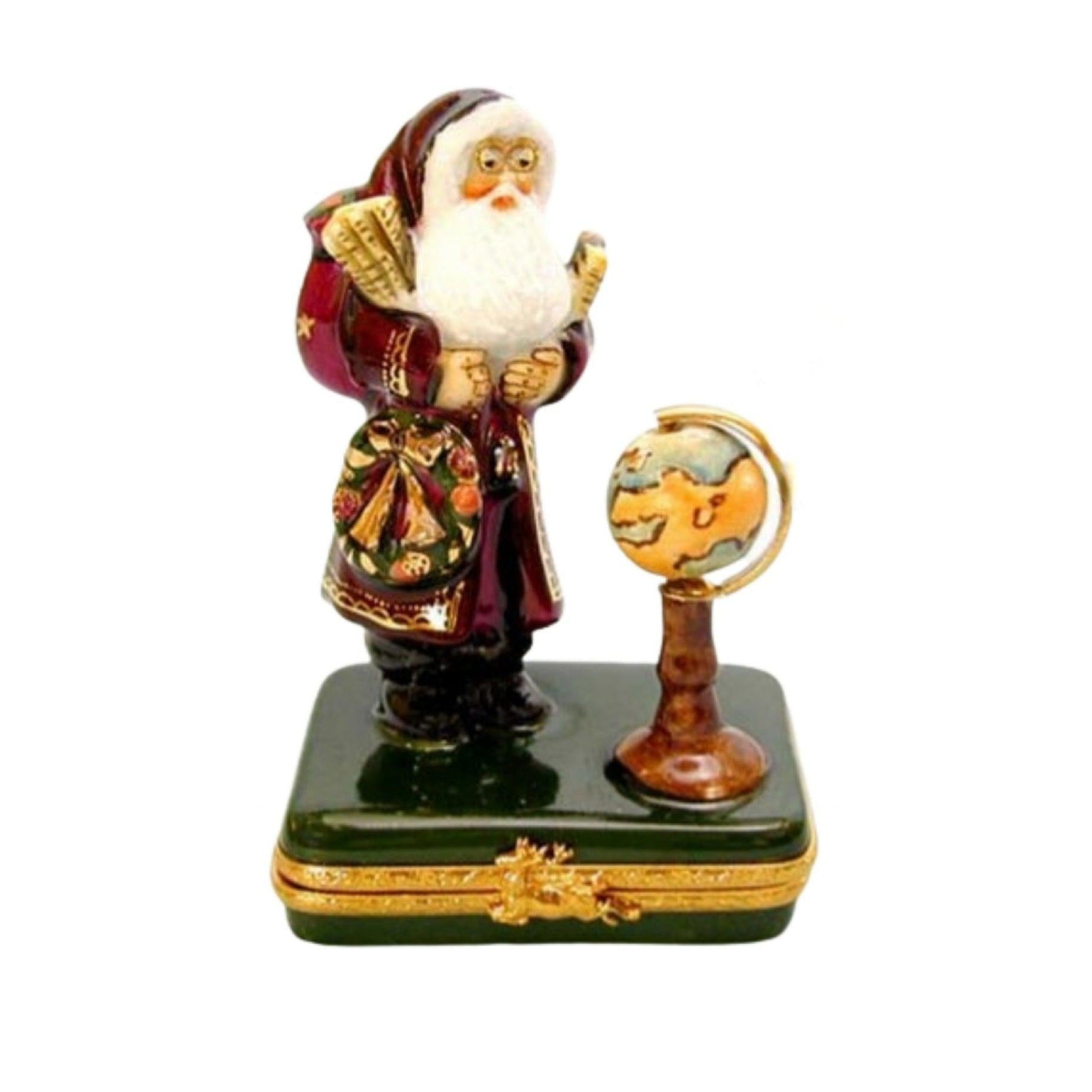 Santa Limoges Box for Holiday Decor