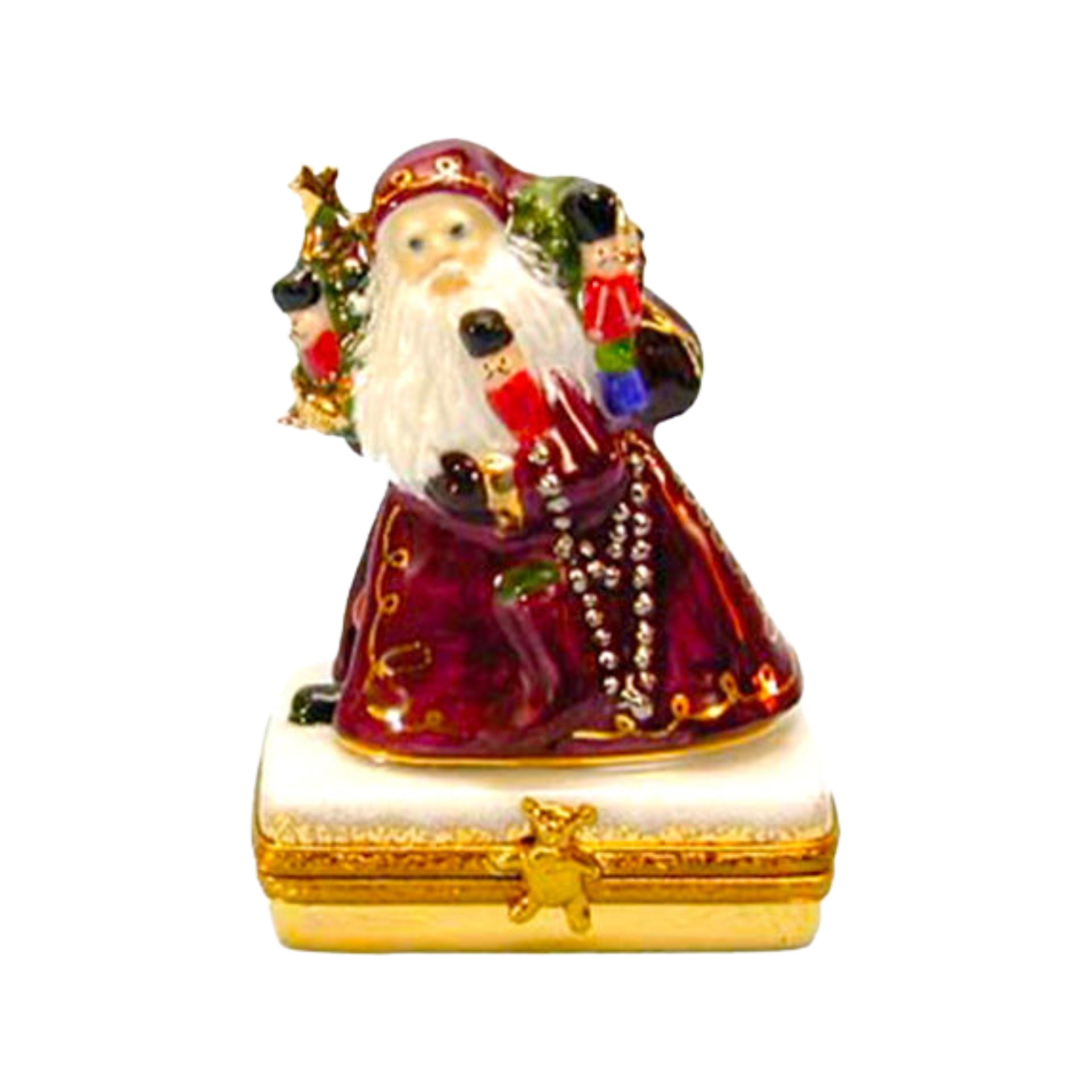 Lynn Haney Santa Toy Soldier Box for Holiday Decor