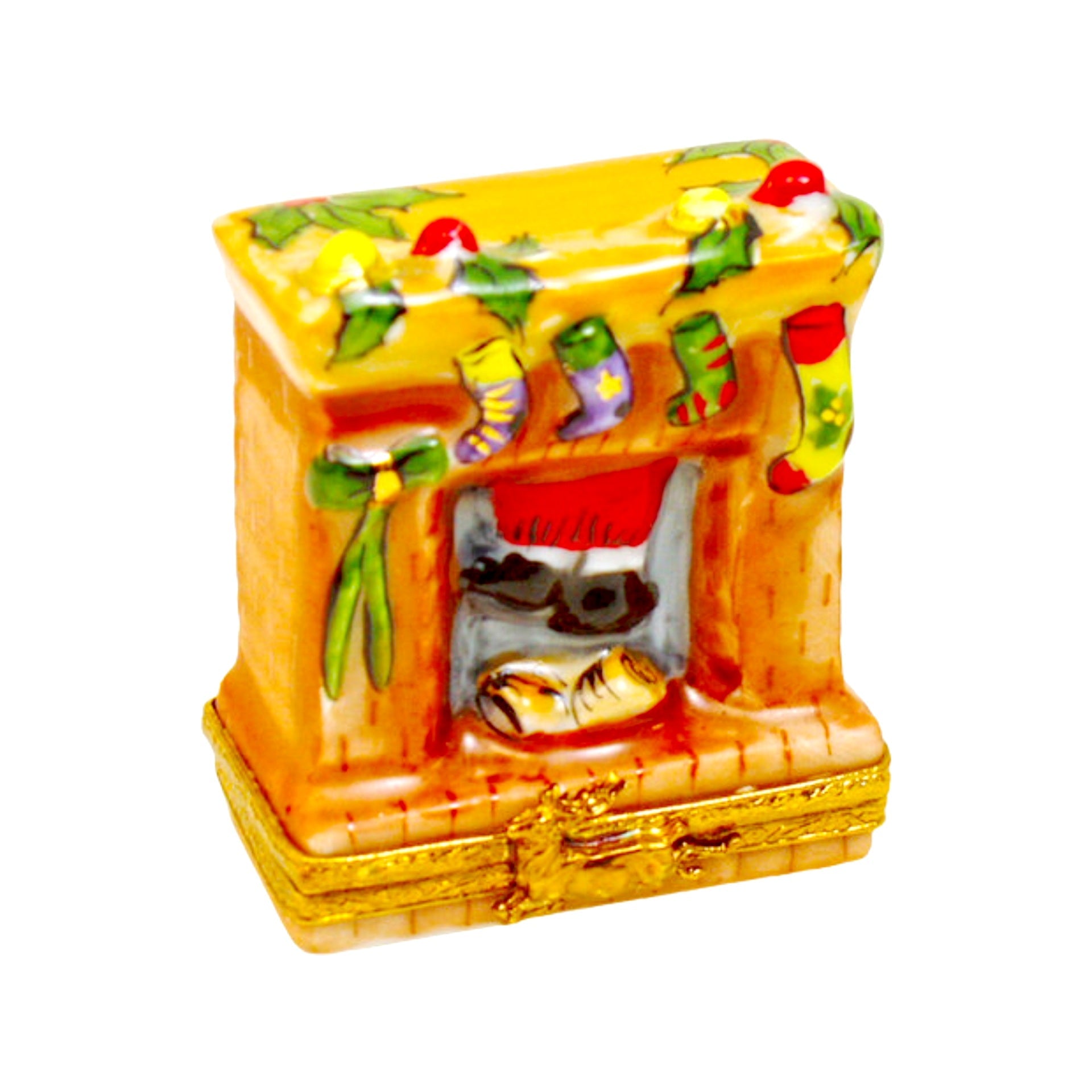 Merry Christmas Chimney Limoges Box