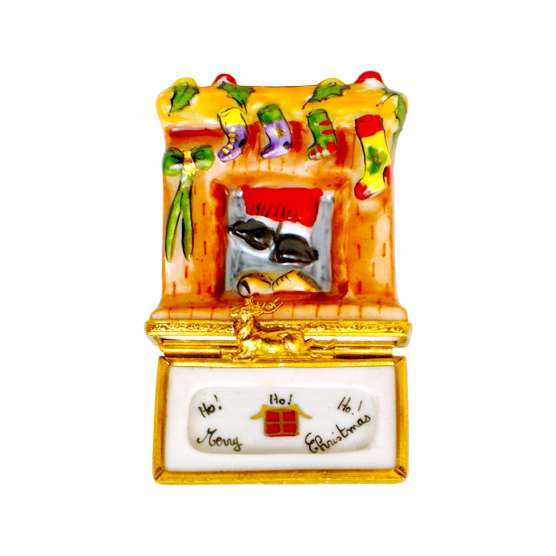 Merry Christmas Chimney Limoges Box